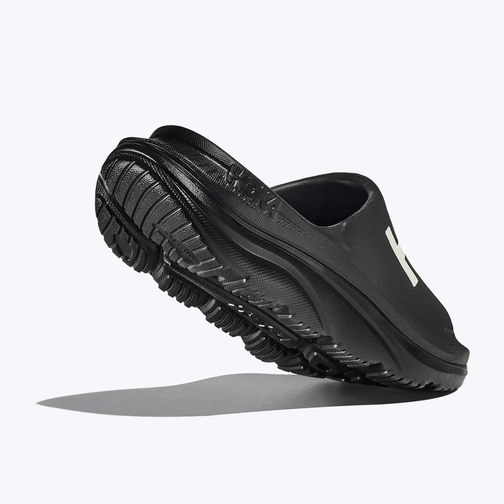 HOKA Ora Athletic Slide Unisex Recovery Slides Black / White