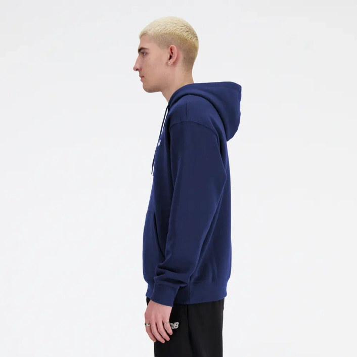 New Balance Men's Small Logo Hoodie MT41508NNY Navy