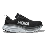 Hoka WOMEN'S BONDI 8 BLACK/WHITE