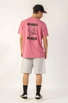 Kaotiko T-shirt No Roles No Rules Washed Pink