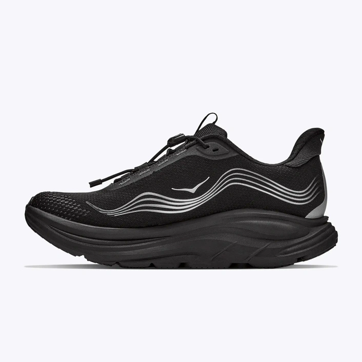 HOKA Clifton 11 GORE-TEX Women's Waterproof Running Shoes Black/Black