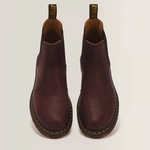 Dr. Martens Chelsea boots 2976 Yellow Stitch Crazy Horse cherry red 27486600