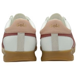 Gola Women's Torpedo Leather Trainer CLB622WU White/Clay/Pearl Pink