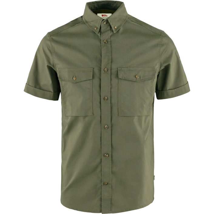 Fjallraven Ovik Air Stretch SS Shirt M F12600213-570 Laurel Green