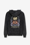 Kaotiko Black Zodiacus Washed Sweatshirt