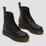 Dr. Martens 1460 Vonda Mono Floral Rose Leather Lace Up Boots 24985001