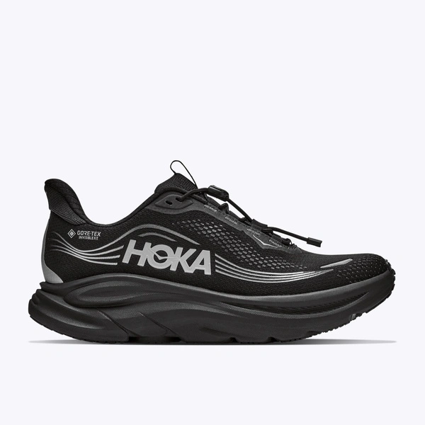 HOKA Clifton 11 GORE-TEX Men's Waterproof Running Shoes Black/Black