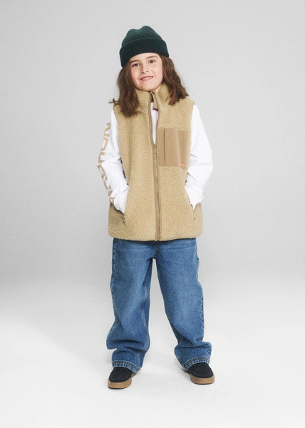 Coalition CLTN K SHERPAN Kids' Vest – beige