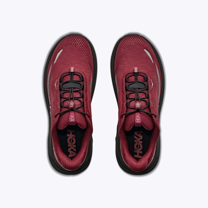 HOKA Clifton 11 GORE-TEX Men's Waterproof Running Shoes Varsity Burgundy/Carbon Black