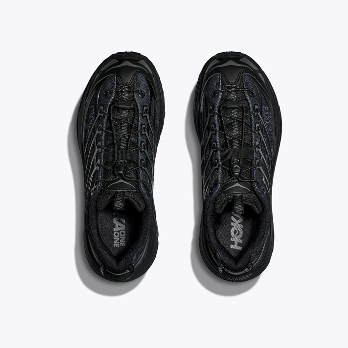 HOKA Mafate Three2 Wordmark Unisex Sneakers Black/Outer Orbit