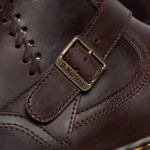 Dr. Martens Anistone Knee High Crazy Horse Leather Biker Boots 41871200