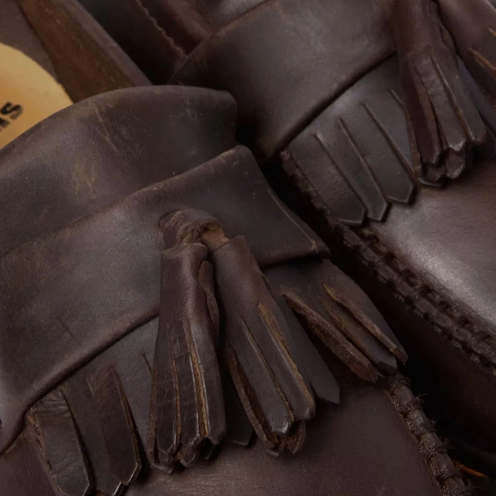 Dr. Martens Tassel Loafers Adrian Crazy Horse Dark Brown 30917201