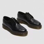 Dr. Martens Brogue Shoes 3989 Yellow Stitch Smooth Men's Black 22210001