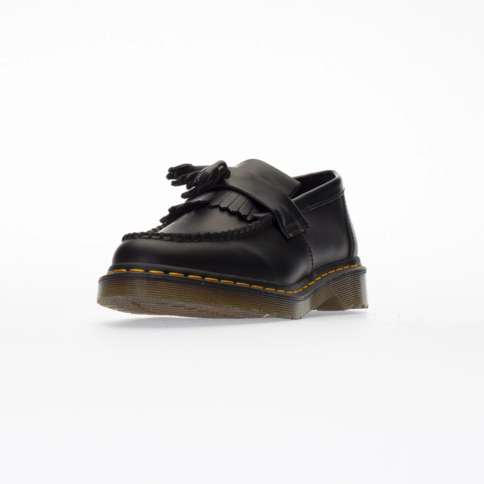 Dr. Martens Tassel Loafers Adrian Yellow Stitch Smooth Black 22209001