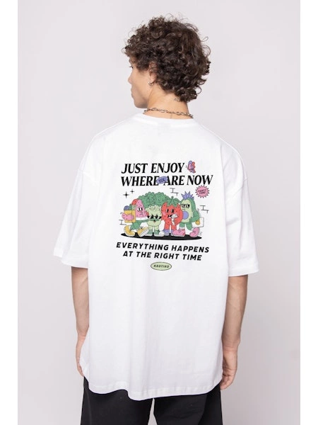 Kaotiko T-shirt JUST ENJOY ORGANIC COTTON