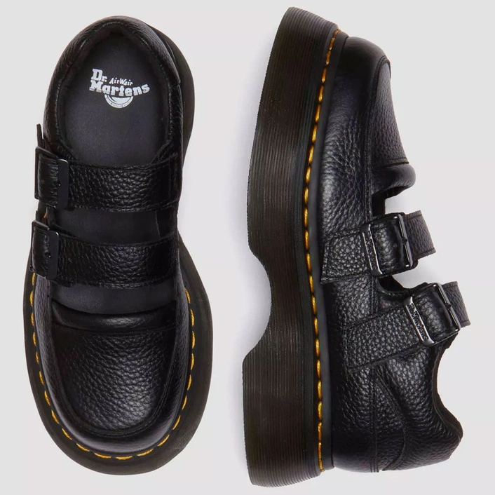 Dr. Martens Mary Jane Shoes Buzz Milled Nappa Women's Black 41061001