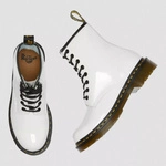Dr. Martens women's boots 1460 Patent Lamper patent leather white 11821104
