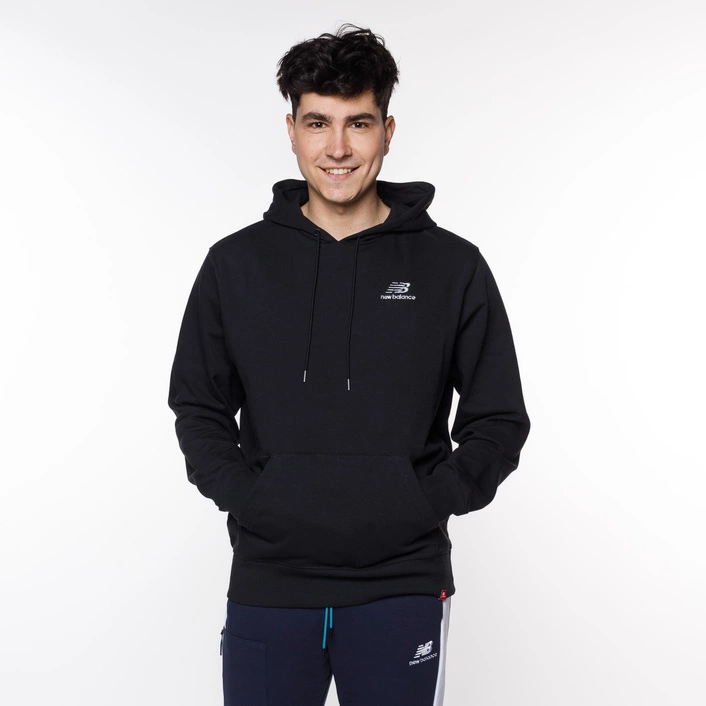 New Balance ESSENTIALS EMBROIDERED HOODIE Black