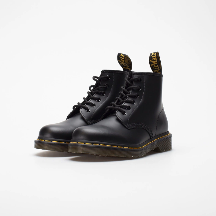 Dr. Martens boots 101 Yellow Stitch Smooth black 26230001