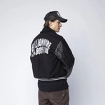 Billionaire Boys Club ASTRO LEATHER VARSITY JACKET - BLACK