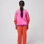 BOBO CHOSES Smiling color block 1/4 zipped sweatshirt