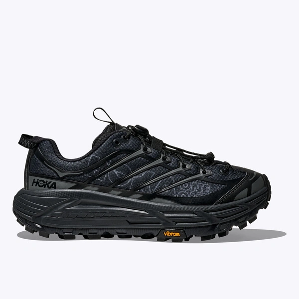 HOKA Mafate Three2 Wordmark Unisex Sneakers Black/Outer Orbit