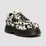 Dr. Martens Shoes Buzz 5-Eye Dalmatian Hair-On Leather Women's Cream-Black 42846100