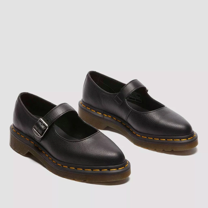 Dr. Martens Mary Jane Ballet Flats Elphie Virginia Women's Black 40685001
