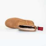 UGG W CLASSIC SHORT LOGO ZIP CHESTNUT
