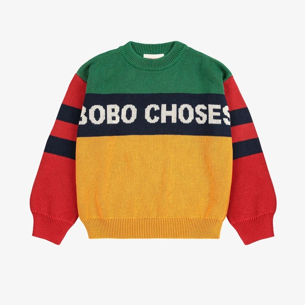 BOBO CHOSES Color block jumper MULTICOLOR