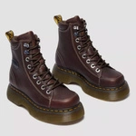 Dr. Martens BUZZ 8-EYE Milled Nappa Leather Boots Dark Brown 42033200