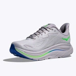 HOKA Clifton 10 Men's Running Shoes Ash Grey / Neon Green