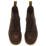 Dr. Martens women's boots 1460 Pascal Deboss Floral Crazy Horse dark brown 43276200