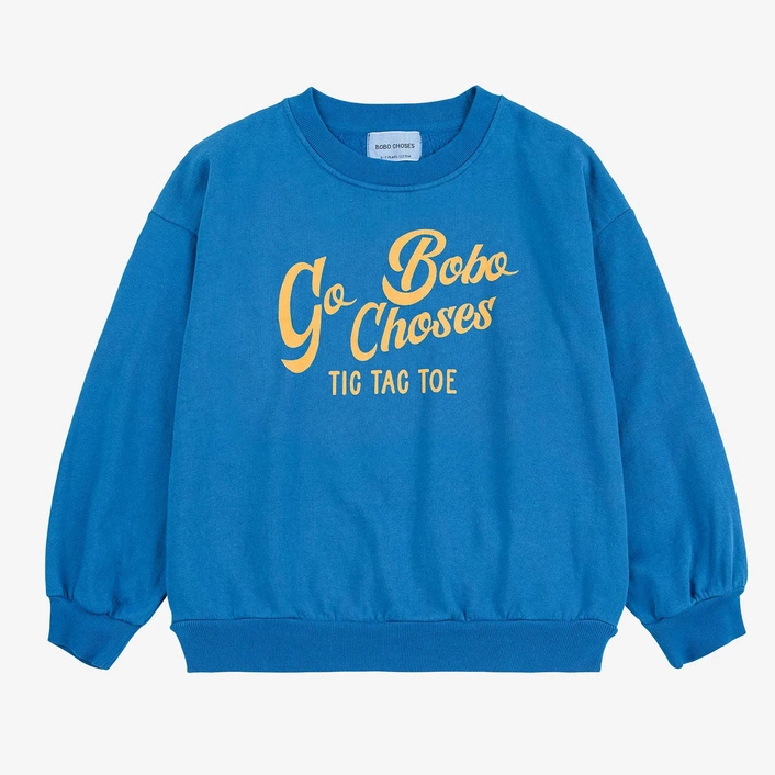BOBO CHOSES Go Bobo sweatshirt BLUE
