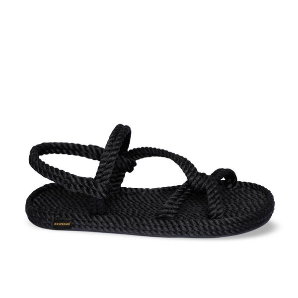 Bohonomad Mykonos Rope Sandal - Black