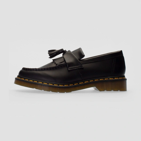 Dr. Martens Adrian Yellow Stitch Leather Tassel Loafers 22209001