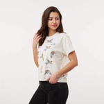 Levi's WMNS GRAPHIC VARSITY TEE Placed Hummingbirds