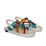 Bohonomad Cape Point Rope Sandal – White/Multi