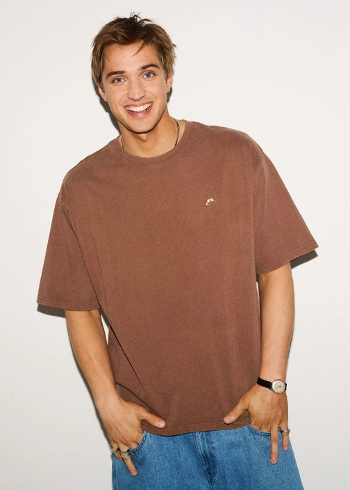 Coalition CLTN T WASH Men's T-shirt – brown