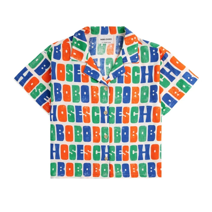 BOBO CHOSES Multicolor Bobo Choses all over woven shirt