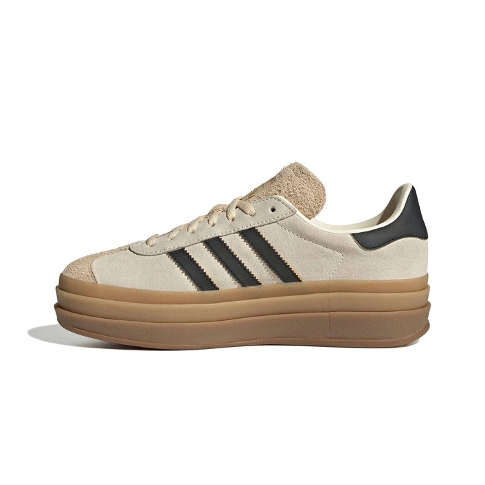 Adidas Gazelle Bold Crew White/ Core Black/ Sand Strata JS3892