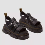 Dr. Martens Platform Sandals Mattison 3 Strap Women's Black 40891001
