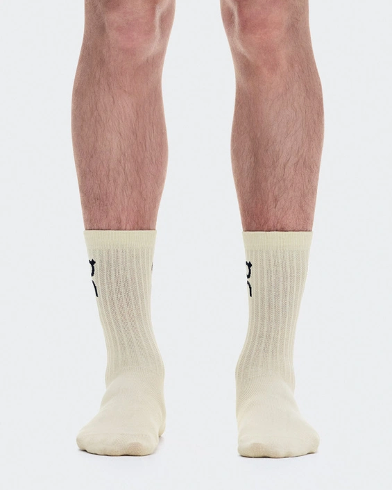 On Logo Sock High 3P Hare-Brume 2UF10314953