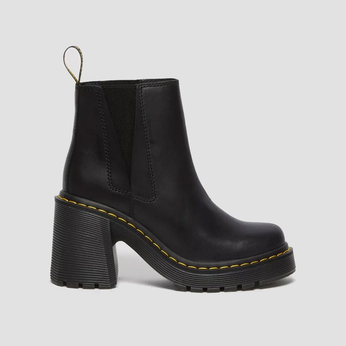 Dr. Martens Spence Leather Flared Heel Chelsea Boots 26440001