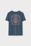 Kaotiko Navy Free Your Mind Washed T-shirt