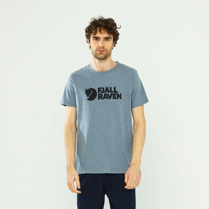 Fjallraven LOGO T-SHIRT UNCLE BLUE-MELA