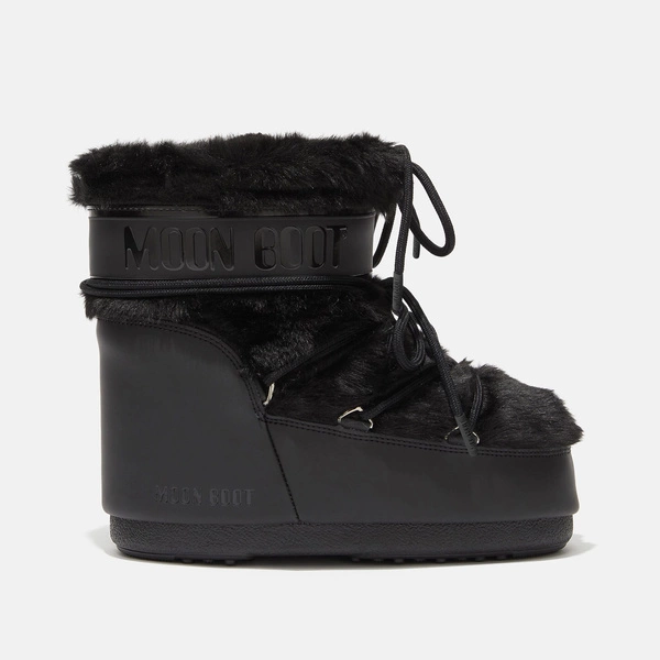 MOON BOOT CLASSIC LOW FAUX FUR BLACK 14093900 001