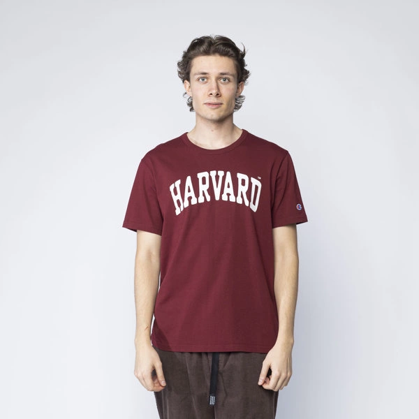 Champion Reverse Weave COLLEGE PRINT T-SHIRT Burgundy