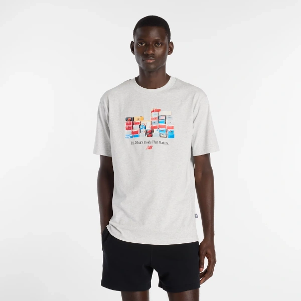 New Balance Men's Grey T-shirt MT61H0DXAHH