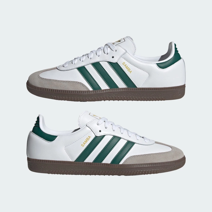 Adidas Samba OG Cloud White / Collegiate Green / Clear Granite JH8797